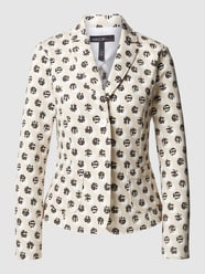 Blazer mit Allover-Label-Print von Marc Cain Beige - 7