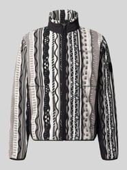 kardigan rozpinany o kroju regular fit ze stójką model 'SIGNATURE' od COLUCCI - 24