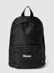 Rucksack mit Label-Patch Modell 'EASY' von Blauer USA Schwarz - 26