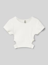 Cropped T-Shirt mit Cut Out von Blue Effect - 36