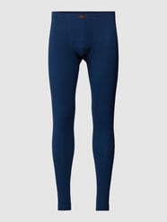 Leggings mit Allover-Muster Modell 'X-LASTIC' von Götzburg Wäsche Blau - 28