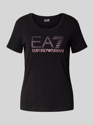 T-shirt z detalem z logo od EA7 Emporio Armani - 23