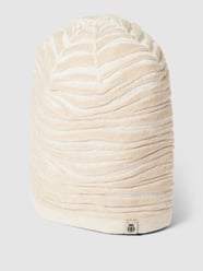 Beanie met structuurmotief, model 'Animal Stripes' van Roeckl Beige - 19