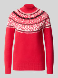Strickpullover aus Viskose-Mix mit Stehkragen von Christian Berg Woman - 11