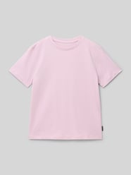 Regular fit T-shirt van puur katoen van Tom Tailor Fuchsia - 21