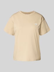 Pyjama-Oberteil mit Motiv-Stitching von Jake*s Casual Beige - 45