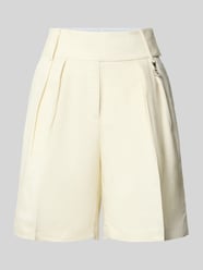Shorts mit Gesäßtaschen Modell 'Frej' von LeGer by Lena Gercke Beige - 4