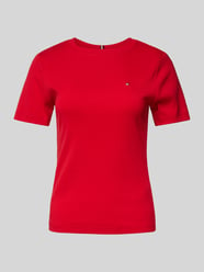 Slim Fit T-Shirt mit Label-Detail von Tommy Hilfiger - 36