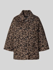 Loose Fit Jacke mit Leo-Print von s.Oliver BLACK LABEL Beige - 40
