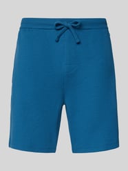 Szorty dresowe o kroju regular fit z mieszanki bawełny model 'WAFFLE SHORTS' od BOSS - 38