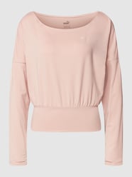 Sweatshirt met boothals, model 'STUDIO YOGINI' van PUMA PERFORMANCE Oranje - 17