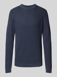 Strickpullover mit Rundhalsausschnitt von Jack & Jones Blau - 10