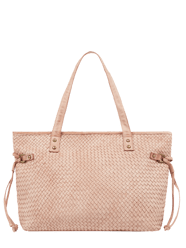 Shopper aus Leder Modell 'Tiffy' von Lara Lauren Pink - 42