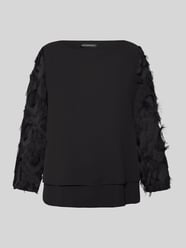 Kurze Langarmbluse mit Fransendetails von Betty Barclay - 32