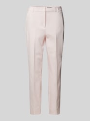 Stoffhose mit Bundfalten von comma Pink - 17