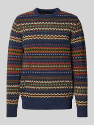 Gebreide pullover met ronde hals, model 'Case Fairisle' van Barbour - 4