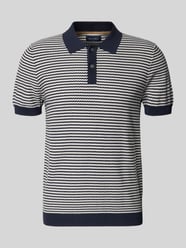 Strickshirt mit Polokragen und Knopfleiste von Christian Berg Men - 46