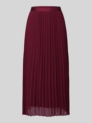 Plissérok met schwingende volantzoom van s.Oliver BLACK LABEL Bordeaux - 22