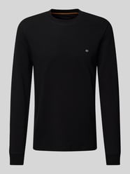 Longsleeve mit Label-Stitching von Christian Berg Men Schwarz - 9