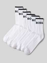 Socken mit Label-Print im 6er-Pack von BOSS Weiß - 7