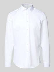 Slim fit zakelijk overhemd met knoopsluiting van SEIDENSTICKER - 11