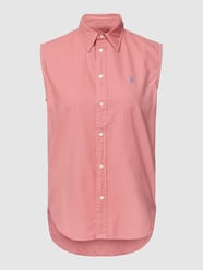 Blousetop met merkstitching, model 'LONG SLEEVE BUTT' van Polo Ralph Lauren Roze - 25