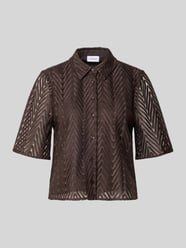 Koszula bluzka w koronce o kroju regular fit od COMMA - 35