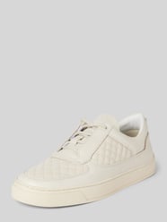 Ledersneaker mit Strukturmuster Modell 'Faisca' von Leandro Lopes Beige - 9