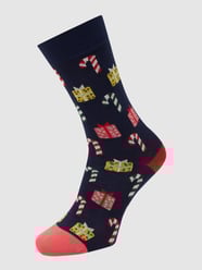 Skarpety z dodatkiem streczu  od Dilly Socks Niebieski - 32