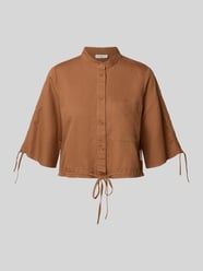 Cropped Bluse aus Leinen-Baumwoll-Mix von Marc O'Polo Denim - 44