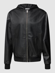 Kurtka z imitacji skóry model ‘SENSE JACKET IMMITATION’ od 9N1M SENSE Czarny - 7