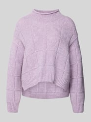 Sweter z wełny ze strukturą dzianiny od Marc Cain - 14