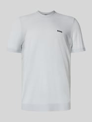 T-shirt o kroju regular fit z mieszanki bawełny model ‘MOMENTUM’ od BOSS Green - 32