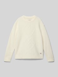 Regular fit pullover met alpaca, model 'Fluffy' van Calvin Klein Jeans Beige - 47