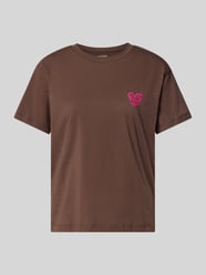 Regular Fit T-Shirt mit Motiv-Stitching von Jake*s Casual - 18