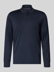 Regular Fit Poloshirt aus Baumwoll-Mix mit Brusttasche von bugatti - 23