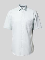 Modern Fit Business-Hemd mit Allover-Muster von Eterna Grün - 44