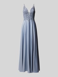 Abendkleid mit Spitzenbesatz von Laona Blau - 5