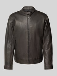 Slim fit leren jack van generfd lamsleer, model 'JACE' van Strellson - 24