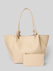 torba shopper z detal z logo model 'FINN' od Coccinelle - 3