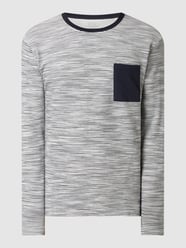 Regular Fit Longsleeve mit Streifenmuster  von edc By Esprit Weiß - 29