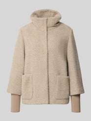 Regular Teddy- / Webpelzjacke mit Stehkragen von s.Oliver BLACK LABEL Beige - 47