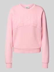Sweatshirt mit Label-Patch Modell 'Rebel' von Colourful Rebel Pink - 4