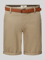 Szorty chinosy o kroju regular fit z paskiem model ‘MIKE’ od Redefined Rebel - 9