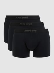 Trunks mit Stretch-Anteil im 3er-Pack von Bruno Banani Schwarz - 12