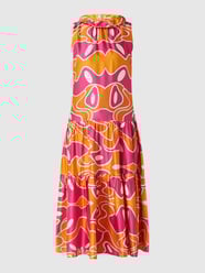 Midi-jurk van een mix van viscose en rayon  van Nadine H Oranje - 39