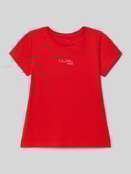 Regular fit T-shirt met logoprint, model 'Signature' van Calvin Klein Jeans - 37