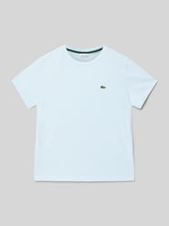 T-shirt z detalem z logo od Lacoste - 34