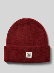Beanie met alpaca en labelpatch van MSCH Copenhagen Bordeaux - 4