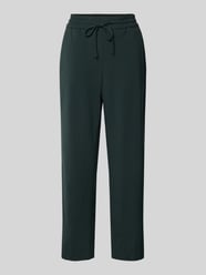 Spodnie materiałowe o skróconym kroju regular fit model ‘Melosi’ od OPUS Zielony - 3